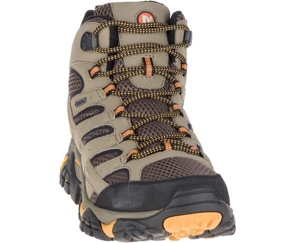 Merrell Hiking Boots Brown - Moab 2 Mid GORE-TEX® - Mens 28DSQHXTV